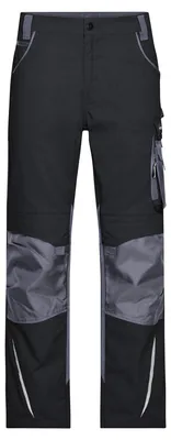 Image de James and Nicholson - Pantalon de travail pour homme LT6206 (35R) (Noir/Noir charbon)