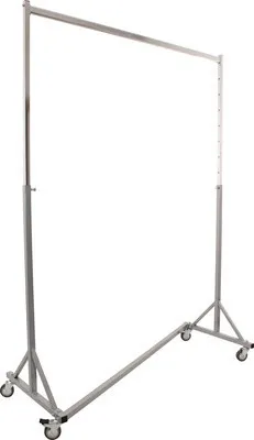 Produktbild von Profi-Kleiderständer Garderobenständer sehr stabil grau höhenverstellbar Kleiderstange 133 cm Tragkraft 150 kg