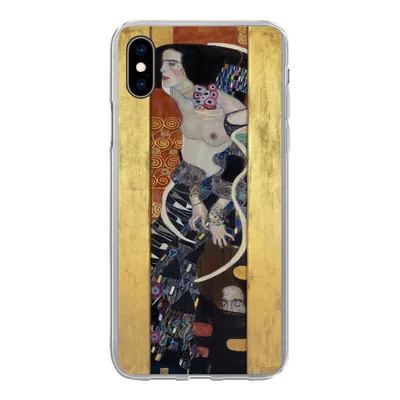 Produktbild von MuchoWow® Handyhülle Schutzhülle Hülle für iPhone Xs Judith II Salomè - Gustav Klimt Silikon Softcase Handy Hülle - Handytasche