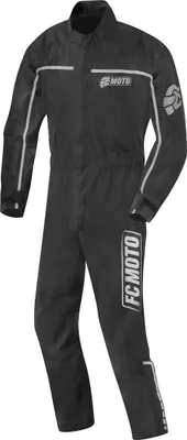 Image de Combinaison de pluie 1 pièce FC-Moto Rain pour moto, noire, 3XL
