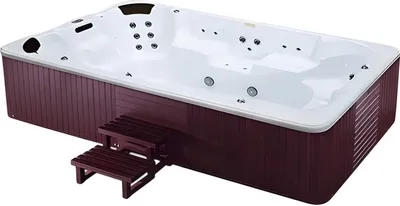 Produktbild von Whirlwanne Hydromassagewanne Blubberbad Whirlpool Spa-Bad 360x230cm