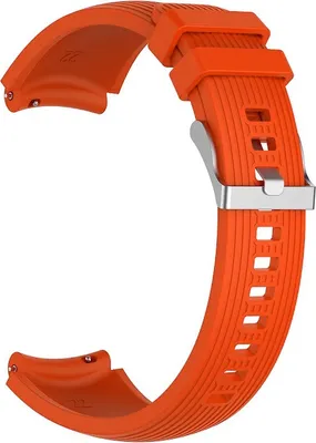 Produktbild von BStrap Silicone Davis Armband für Garmin Vivoactive 4, orange