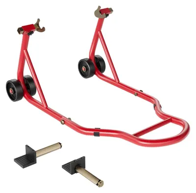 Immagine prodotto di Cavalletto moto - 200 kg - Sollevatore ruota posteriore - Regolabile - Rosso