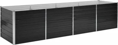 Zdjęcie produktu dla vidaXL Podwyższone łóżko ogrodowe antracyt 320 x 80 x 77 cm Stal ocynkowana