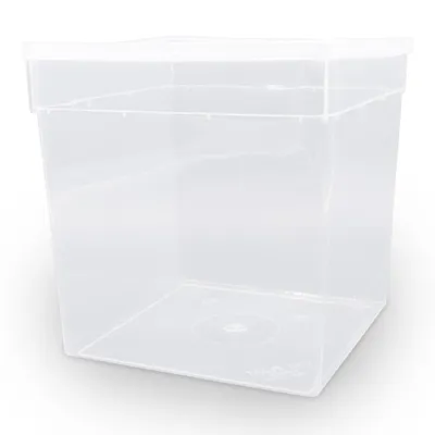 Produktbild von Dose 5,8 Liter – 18,5 × 18,5 × 19 cm – Transparent mit Klarsichtdeckel