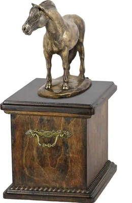 Immagine prodotto di Fjordský kůň: Urna per le ceneri di un cavallo, urna con statuetta, elegante urna a forma di cavallo, marca Art-Dog