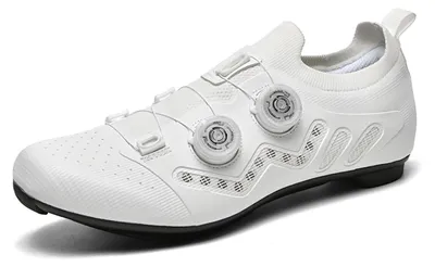 Imagen del producto de Zapatillas de ciclismo para hombre - Ligeras y duraderas - Blancas
