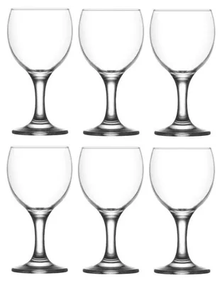Image de 6x 170ml Misket Verres à vin blanc - Petit verre résistant au lave-vaisselle Mariage Noël Anniversaire Fête Boire Verre Calice Set Cadeau - De LAV