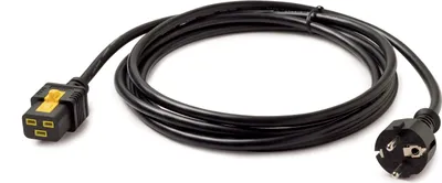 Produktbild von APC Stromkabel, verriegelbar, C19 auf CEE/7 Schuko, 3,0 m