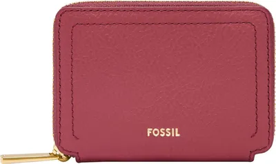 Immagine prodotto di FOSSIL porta carte di credito Logan Zip Around Card Case RFID mohair rosa