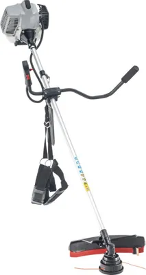 Produktbild von AL-KO Benzin-Motorsense BC 400 B (41 cm Schnittbreite Faden, 25 cm Schnittbreite Messer, 1.25 kW Leistung, 39.8 CCM Hubraum, 2-Takt Motor, Verstellbarer Bike-Griff, inkl. Tragegurt mit Hüftschutz)