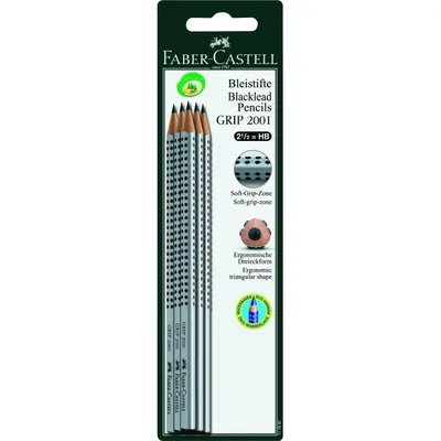 Image de Crayons Grip 2001 HB 6 pièces sur carte blister