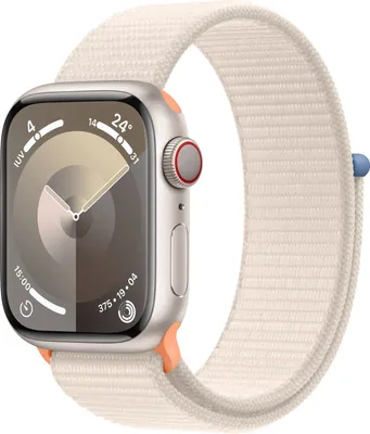Produktbild von Apple Watch 9 Cell 41mm Alu Polarstern Sport Loop