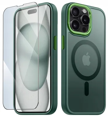 Produktbild von Hülle für iPhone 14 Pro Max mit MagSafe, mattes Case + 9H-Displayschutzfolie