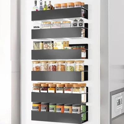 Produktbild von Magnetische Kräuterhalterung für Kühlschrank - Organisiere deine Kräuter mit Stil (6 Stück)