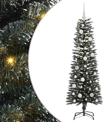 Image de vidaXL Sapin de Noël artificiel avec 150 LEDs avec support Vert 120 cm