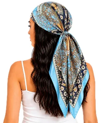 Immagine prodotto di Foulard in seta da donna, 70x70 cm, tessuto leggero