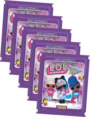 Produktbild von L O L Surprise 3 Sticker - Fashion Fun LOL Sammelsticker - 5 Tüten