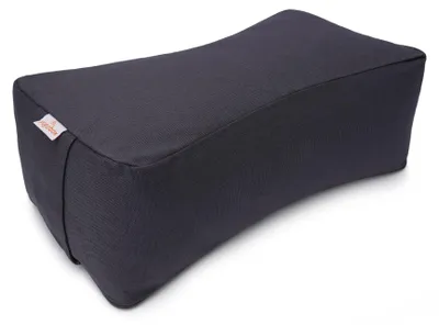 Produktbild von yogabox Meditationskissen SQUARE - grau 38 x 20 x 13 cm Buchweizenschalen