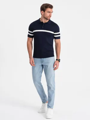 Produktbild von Ombre Clothing Herren-T-Shirt mit Kragen Lonefist gewohnheiten L
