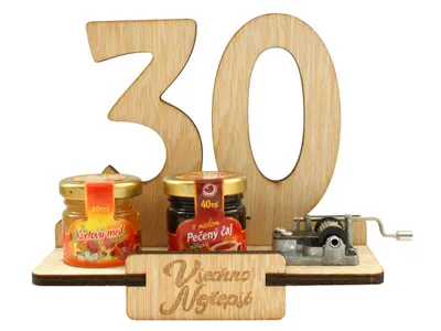 Obrázek produktu pro Dárkový stojan 30 let s flašinetem