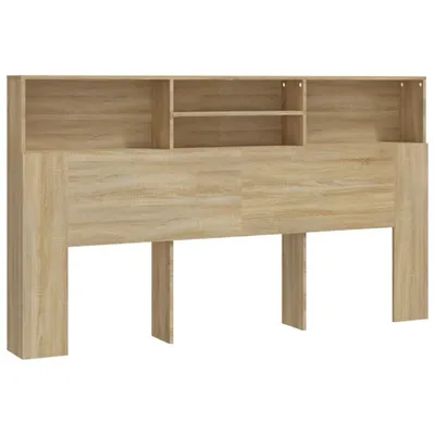 Immagine prodotto di vidaXL Testiera per letto con ripiani in rovere Sonoma 180x19x103,5 cm