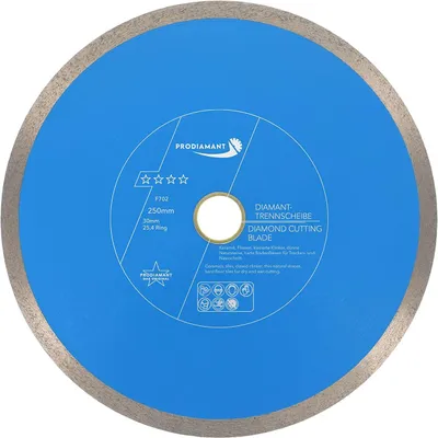 Zdjęcie produktu dla PRODIAMANT Diamentowa tarcza tnąca 250 mm Płytka, gres porcelanowy Premium Rondo F702