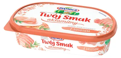 Obrázok produktu pre Piątnica Serek Topiony Twój Smak Łososiowy 135 g