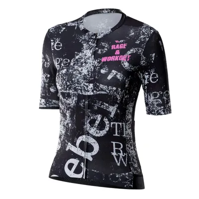 Image de Maillot de cyclisme pour femme ROCKBROS TVI, manches courtes, confortable et respirant, avec 3 poches, noir, taille XS (EU)