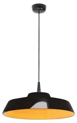 Image de Circus Black Suspension En Céramique Jaune, Diamètre 35 Cm, Led 8W 2700K, Design Artisanal Fabriqué En Italie Pour Intérieur Et Hôtellerie