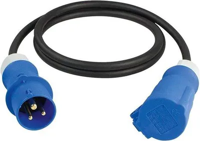 Obrázek produktu pro 3pólový prodlužovací kabel 230 V, 5 m, černý
