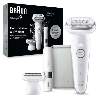 Zdjęcie produktu dla Braun Silk-épil 9 9-341, Biały, 40 pęset(y), MicroGrip, Bateria, 100 - 240 V, 50 - 60 Hz