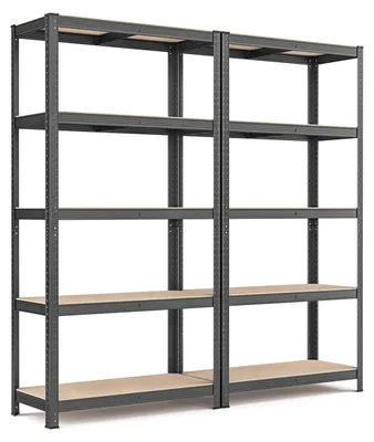Productafbeelding van 2-delig keldersysteem – opslagsysteem – staal – ruimtebesparend – 180 x 40 x 90 cm