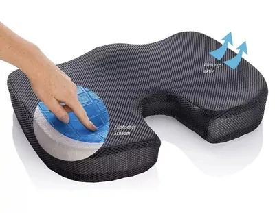 Produktbild von Sitzkissen Orthopädisches Steißbeinkissen Auto Büro Sitzerhöhung Stuhlkissen Gel