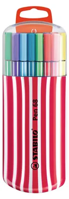 Immagine prodotto di STABILO Pennarello Premium - Penna 68 - 20 Zebrui in bacche - 20 colori diversi
