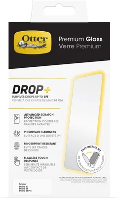 Image de Film en verre trempé antimicrobien OtterBox pour iPhone 16e 14 13 Pro Anti-rayures