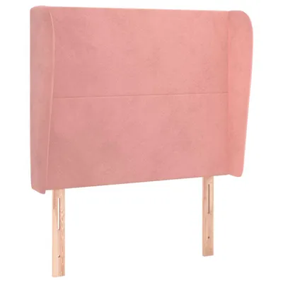 Produktbild von vidaXL Kopfteil mit Ohren Rosa 93x23x118/128 cm Samt