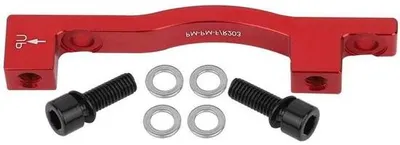 Produktbild von Fahrrad-Bremsscheibenadapter A-F203 schwarz rot für Mountainbike