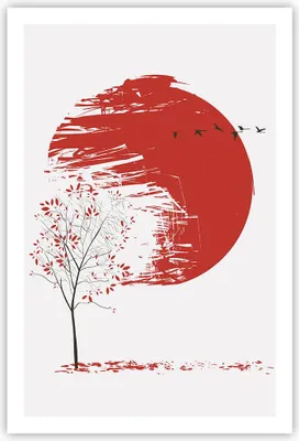 Produktbild von Poster - Poster ohne Rahmen - Japan Blume Kirschen - 61x91,5 cm - Wand Bild - Wanddeko - Wandbilder - Kunstposter - Wandposter - Bilder - Kunstdruck - Wanddekoration - Wandbild - P2XPA61x91-5063