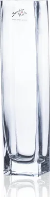 Produktbild von Glasvase, Blumenvase SQUARE H. 25cm rechteckig Glas transparent Sandra Rich