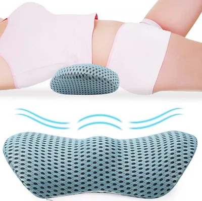 Produktbild von Lendenkissen Orthopädisches Lendenwirbelsäule Schlafunterstützung Lordosenstütze Bett Kissen für Ischias Schwangerschaft Hüfte- oder Beinschmerzen