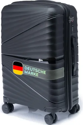 Produktbild von Xonic® Hartschalenkoffer L für 65L - Bruchsicherer Rollkoffer Polypropylen mit 360° Doppelrollen & TSA-Schloss - Reisekoffer Schwarz