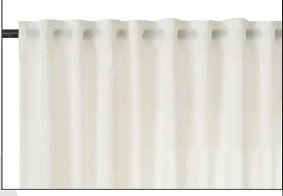 Immagine prodotto di Tenda semitrasparente con coulisse, effetto lino | Colore crema | 135 x 175 cm