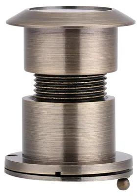 Produktbild von Türspion mit 28 mm Weitwinkel und robuster Sichtschutzabdeckung, Grünbronze