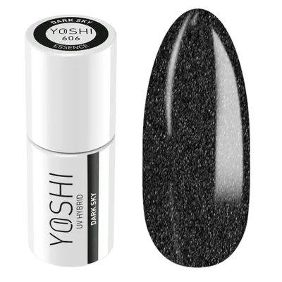 Produktbild von Yoshi | Hybrid-Nagellack - 606 Dark Sky - Hybrid-Gellack - Hybridlack - UV LED - 6ml - Profi Qualität - Schwarz