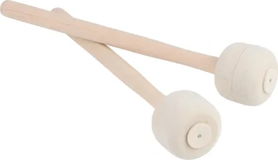 Produktbild von 2 Stücke Trommelstock Hochwertige Wolle Holzgriff Precussion Instrument Zubehör