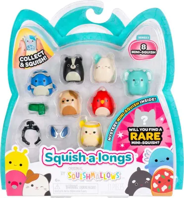 Zdjęcie produktu dla Jazwares squishmallows - squish-a-longs speelfiguren style 4 - 8dlg.