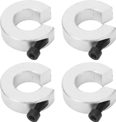 Obrázok produktu pre 4 ks Hriadeľový golier Lineárny koľajnicový dorazový golier 40 mm OD 12 mm hrúbka 20 mm priemer otvoru so skrutkou M4 pre SBR20