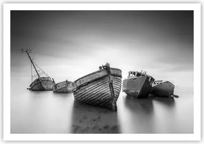 Produktbild von Poster - Poster ohne Rahmen - £ódŸ Wrack Schiff - 100x70 cm - Wand Bild - Wanddeko - Wandbilder - Kunstposter - Wandposter - Bilder - Kunstdruck - Wanddekoration - Wandbild - P2XAA100x70-4999