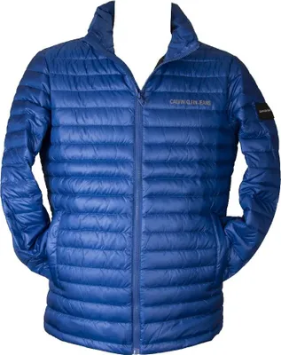 Immagine prodotto di Piumino uomo giubbotto CALVIN KLEIN JEANS giaccone giacca water repellent zip e tasche articolo ZM0ZM01424 EO LT WT DOWN JK, L, Poliestere 100%